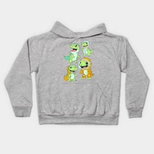 Kids Dinosaurs in Space, Dino Explorers! Kids Hoodie